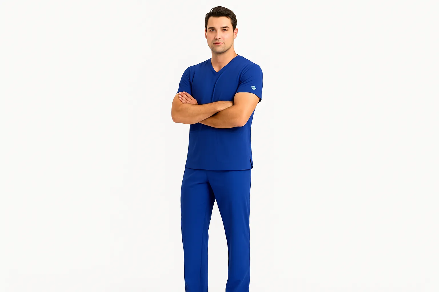 Men blue scrubs